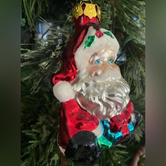 Hand Crafted 4” Santa Claus Christmas Tree Ornament Made In Poland Hand Painted - Picture 7 of 9